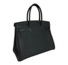 Hermes Birkin 30 Bag Noir Togo Gold pristine back side