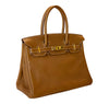  Hermès Birkin 30 Barenia Faubourg Fauve gold pristine side