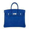 Hermes Birkin 25 Togo Bleu Zellige pristine palladium front