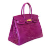 Hermès Birkin 35 Rose Sheherazade Crocodile gold pristine side left