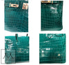 Hermes Birkin 30 Emeraude green Niloticus Crocodile Gold excellent 4 corners