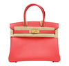 Hermes Birkin 30 Epsom Rose Jaipur Gold pristine front