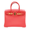 Hermes Birkin 30 Epsom Rose Jaipur Gold pristine front open