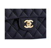 chanel boy flap bag black used logo