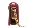 chanel stingray shoulder bag burgundy used side