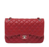 Chanel Flap Jumbo Bag Red