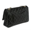 chanel jumbo flap 2.55 reissue bag black used back