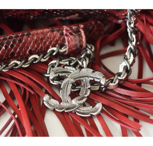 Chanel Dallas Collection Bag Python Red