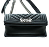 Chanel Mini Boy Chevron Black New Bottom