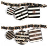 Chanel Rayeures Striped Velvet Flap Bag