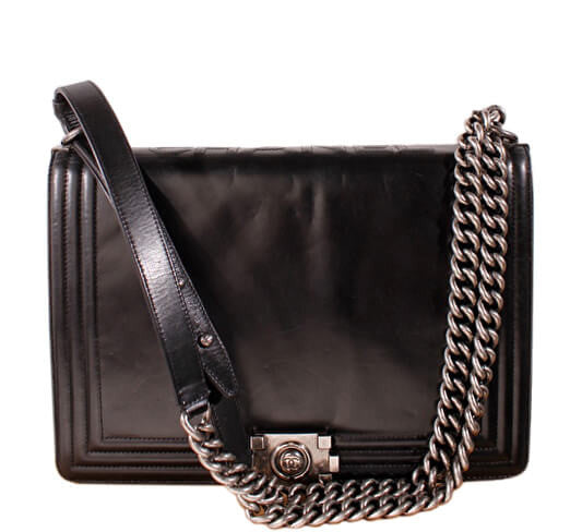 Chanel Black Boy Bag Gunmetal Hardware