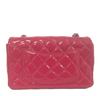 chanel classic mini flap fuschia new back