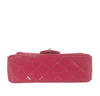 chanel classic mini flap fuschia new bottom