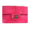 Chanel Classic Flap Python Red New detail