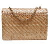 Chanel Classic Single Flap Rattan Wicker Used Back