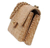 Chanel Classic Single Flap Rattan Wicker Used Side