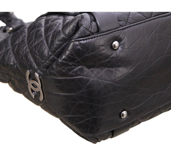 Chanel Grand Shopping Tote Black Calfskin