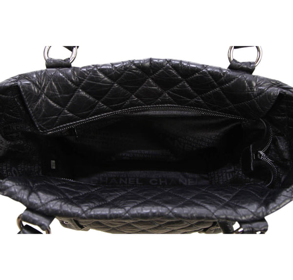 Chanel Grand Shopping Tote Black Calfskin