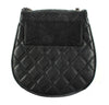 Chanel Crossbody Tassel Bag Black Used Back