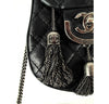 Chanel Crossbody Tassel Bag Black Used Detail