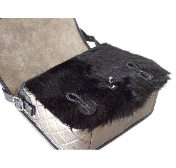 Chanel Dallas Collection Bag Black Fur