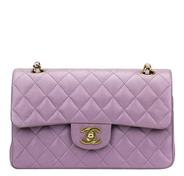 Chanel Flap Bag Purple Lambskin