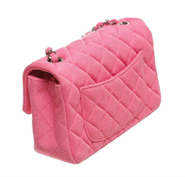 Chanel Mini Flap Bag Pink Jersey