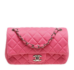 Chanel Mini Flap Bag Pink Jersey