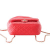 Chanel Classic Backpack Bag Red Lambskin