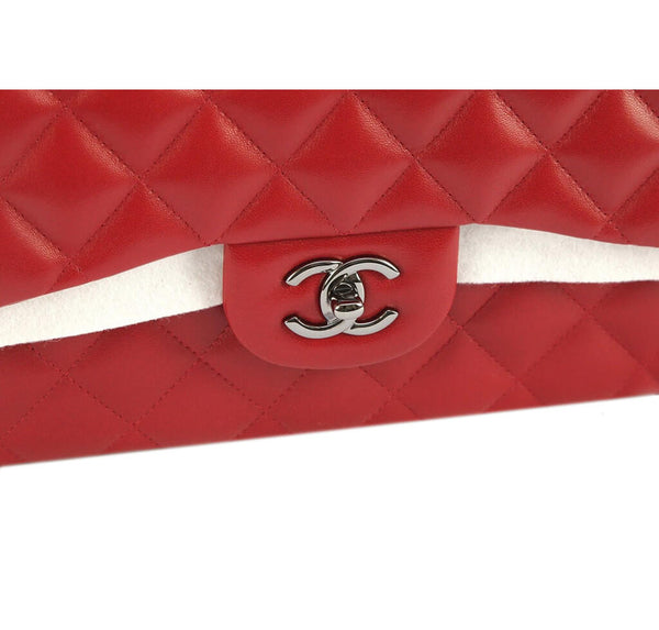 Chanel Jumbo Double Flap Bag Red 