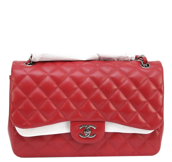 Chanel Jumbo Double Flap Bag Red 