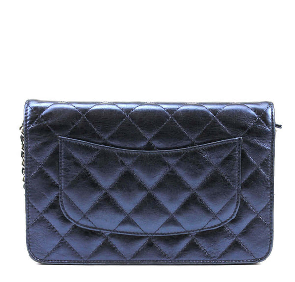 Chanel WOC Bag Dark Blue Lambskin 