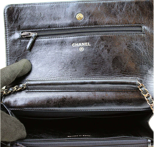 Chanel WOC Bag Dark Blue Lambskin 