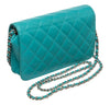 Chanel WOC Bag Teal Lambskin