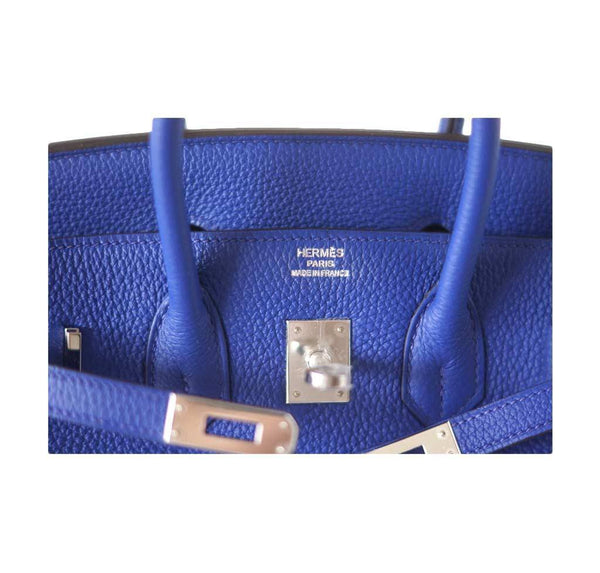 Hermes Birkin 25 Bleu Electric new embossing