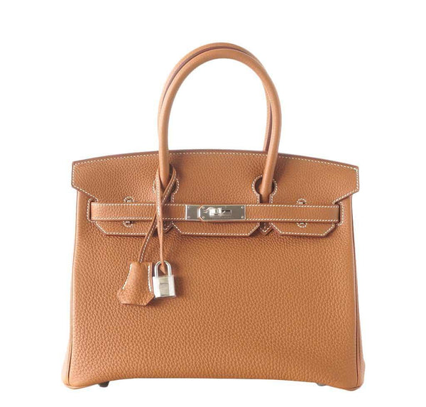 Hermes Birkin 30 Bag Gold Togo