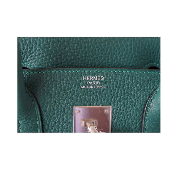 hermes birkin 30 malachite new embossing