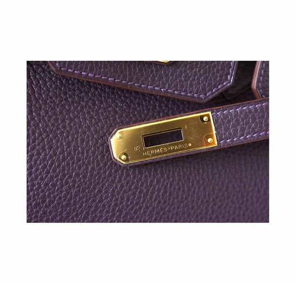 Hermes Birkin 30 Raisin new engraving