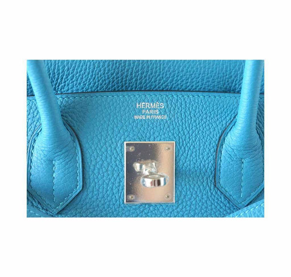 Hermes Birkin 30 Turquoise new embossing