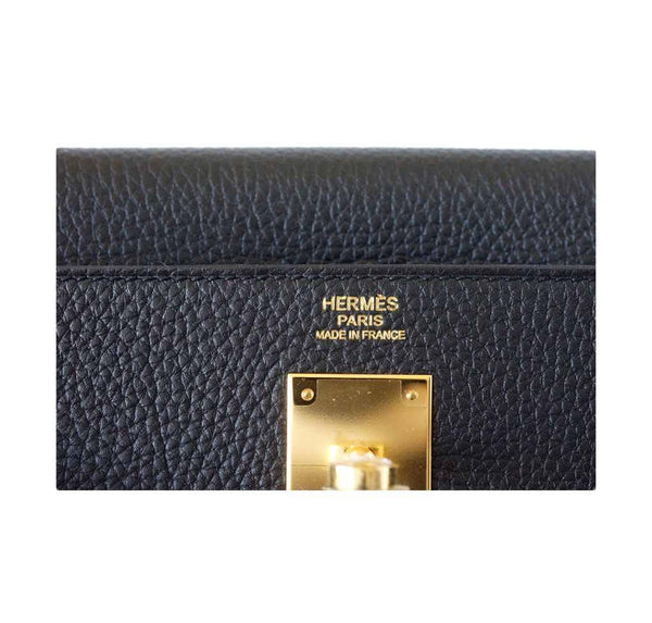 Hermes Kelly 32 Black new embossing