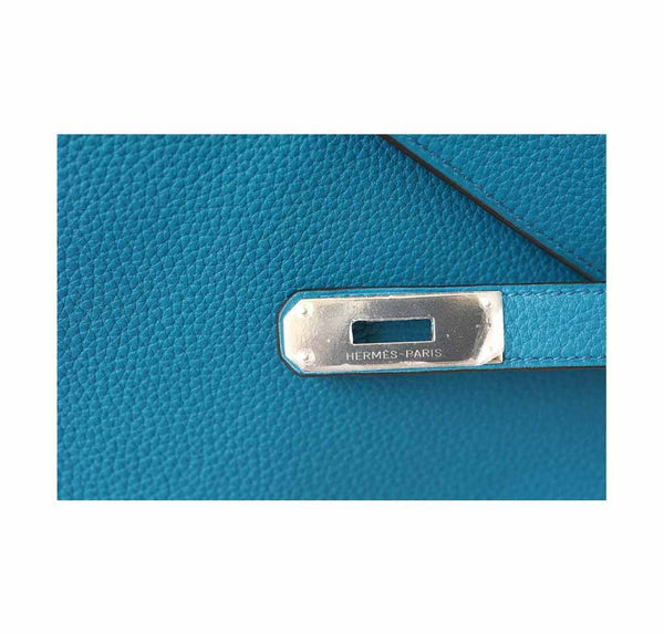 Hermes Kelly Mou 32 Blue Izmir new engraving