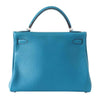 Hermes Kelly Mou 32 Blue Izmir new back