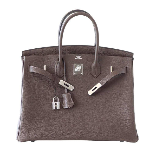 hermes birkin 35 ecorce new front open