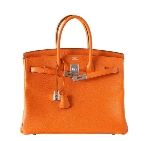 Hermes Birkin 35 H Orange new front