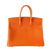 Hermes Birkin 35 H Orange new back