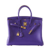 Hermes Birkin 35 Iris Special Order Horseshoe new front