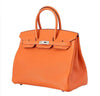 hermes birkin 35 h orange new side