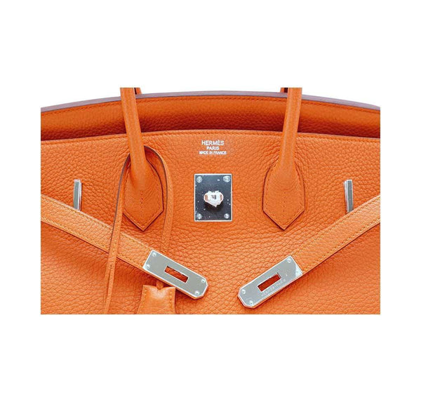 hermes birkin 35 h orange new embossing