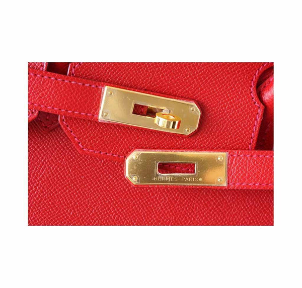 Hermes Birkin 35 Rouge Casaque new engraving