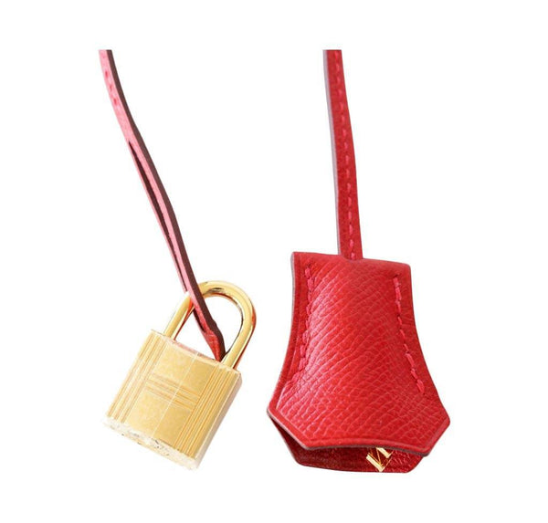 Hermes Birkin 35 Rouge Casaque new lock